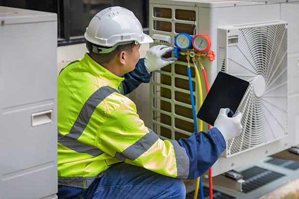 Professional Air Duct Cleaning technician working in Florence, NJ